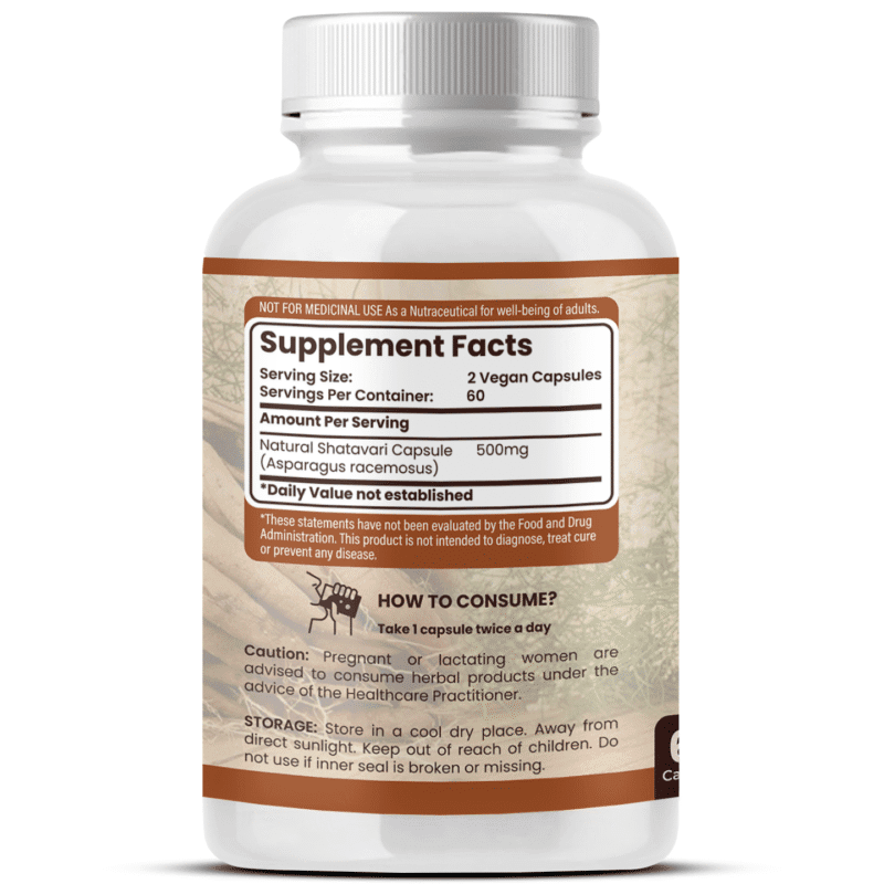 Shatavari 60 Caps fact