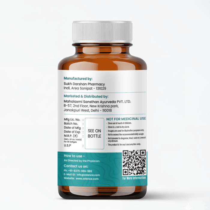 Omega 3 Fish Oil Capsule 30 label