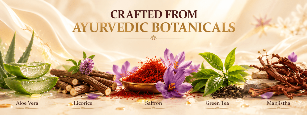 Crafted with ayurvedic botanics