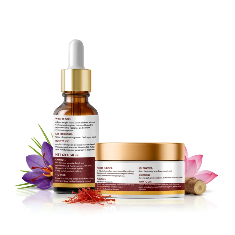 kumkumadi cread and serum combo