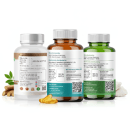 Omega 3 + Calcium + Ashwagandha Combo back