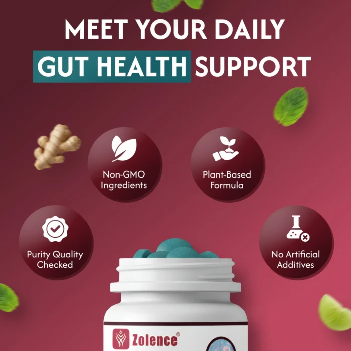Gut Health Tablets | Gut Health Supplements​- Support Your Gut, Support Your Health (60 Capsule) - Image 10