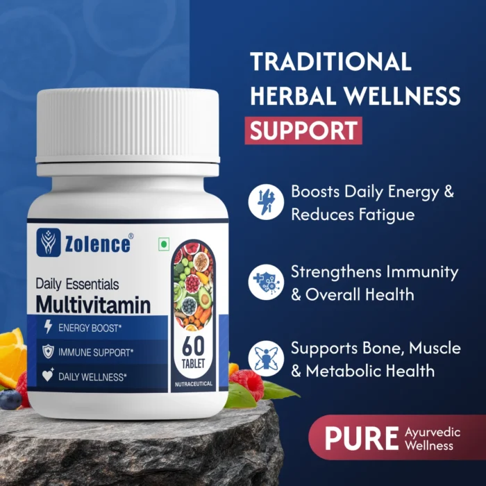 Multivitamin Tablets | Ayurvedic Multivitamin Tablets​- Daily Nutrition for Active Living (60 Capsule) - Image 4