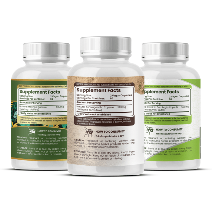 Men's Weight Management Combo Garcinia + Ashwagandha + Moringa - Image 3